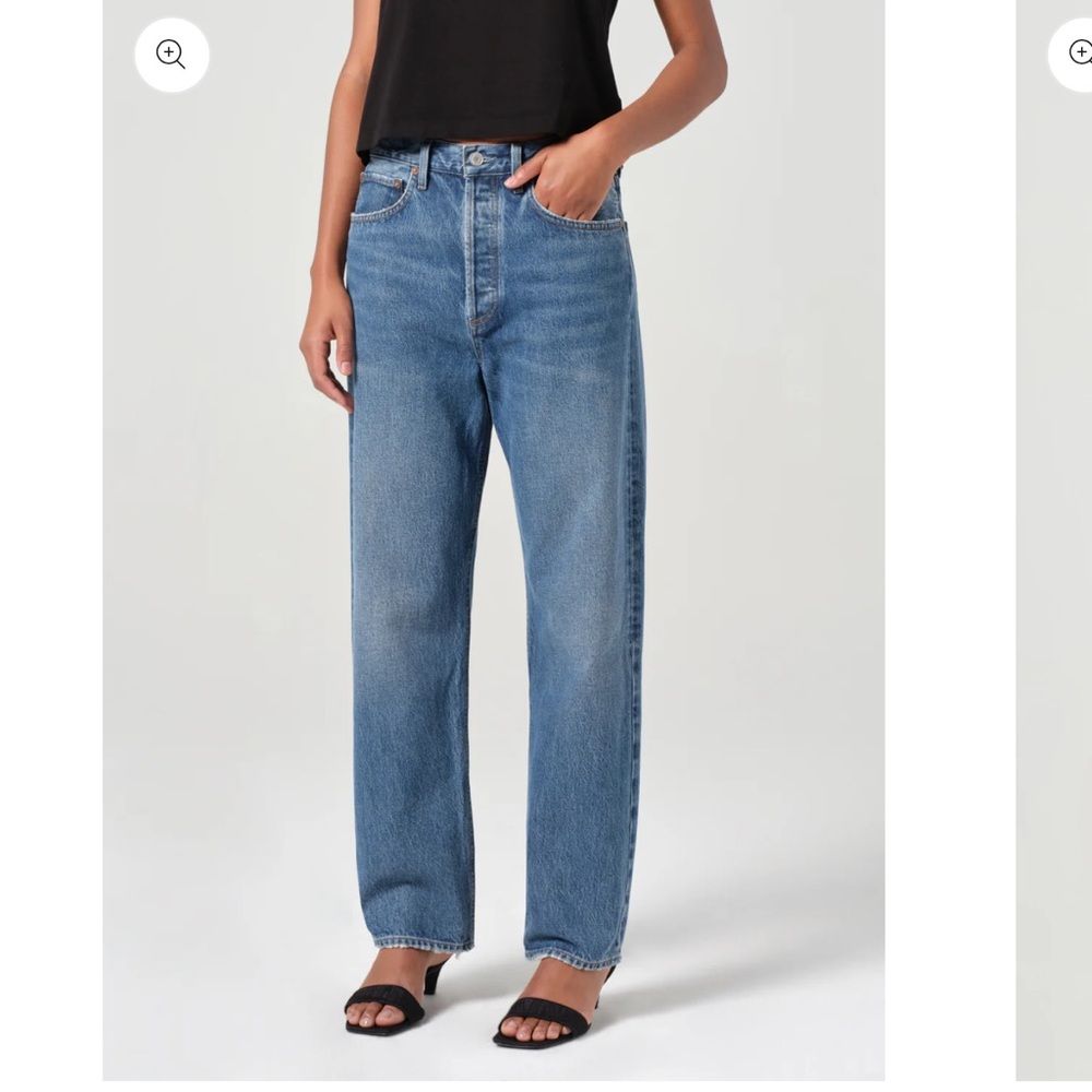 Agolde Classic Blue Straight Leg Jeans